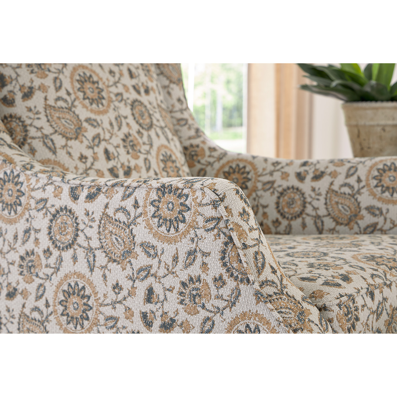 Keatling - Stately Accent Chair - Dark Walnut - 4130DW 4130DW