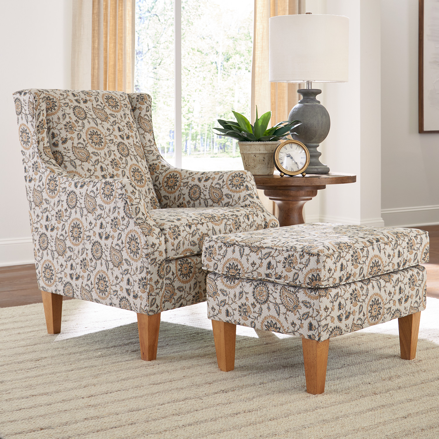 Keatling - Stately Accent Chair - Dark Walnut - 4130DW 4130DW