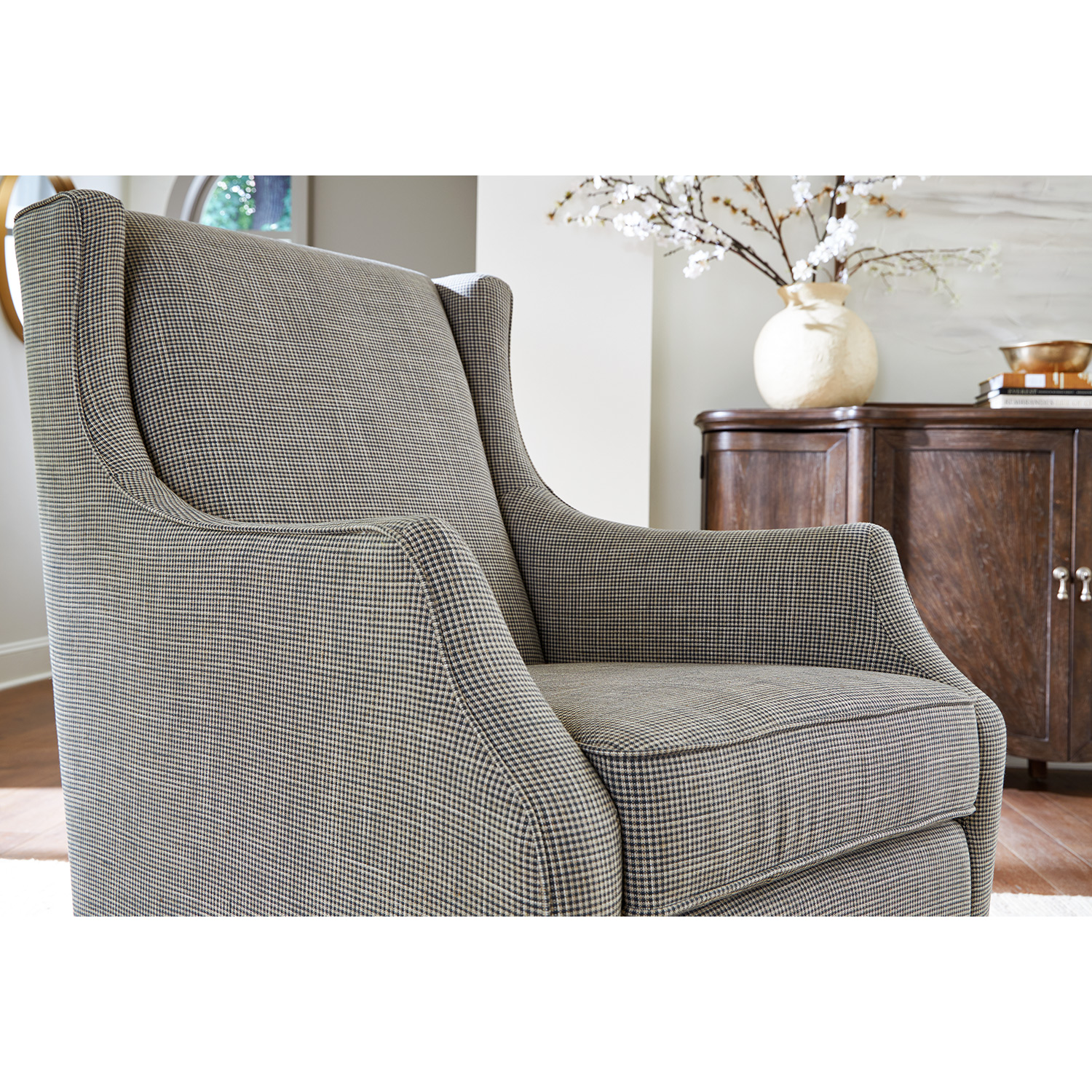 Keatling - Stately Accent Chair - Dark Walnut - 4130DW 4130DW