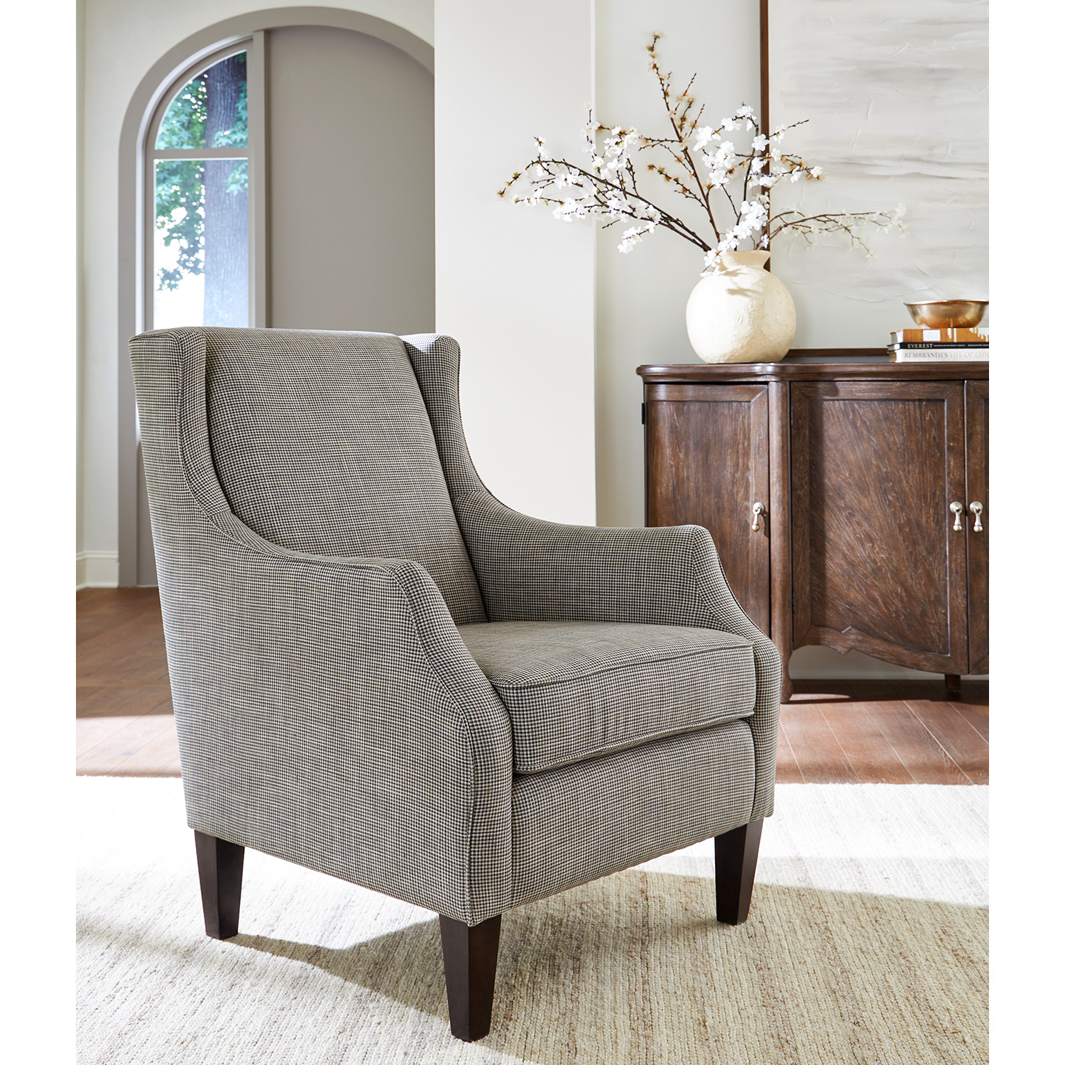 Keatling - Stately Accent Chair - Dark Walnut - 4130DW 4130DW