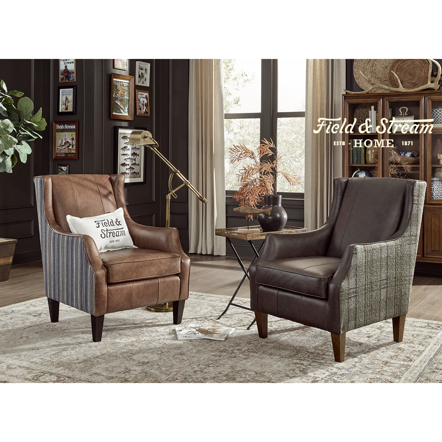 Keatling - Stately Accent Chair - Dark Walnut - 4130DW 4130DW