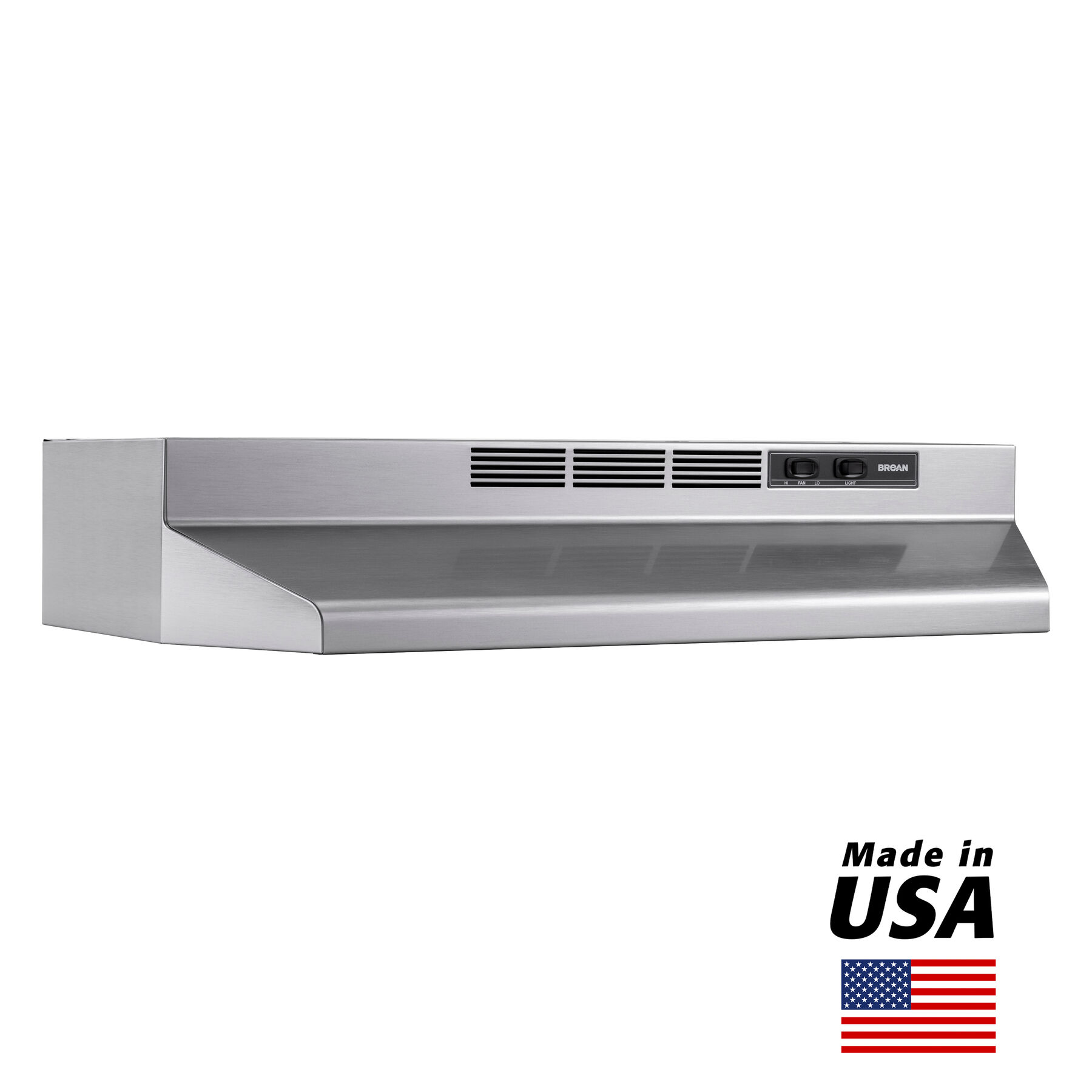 36Inch Ductless UnderCabinet Range Hood, Stainless Finish 4136SF