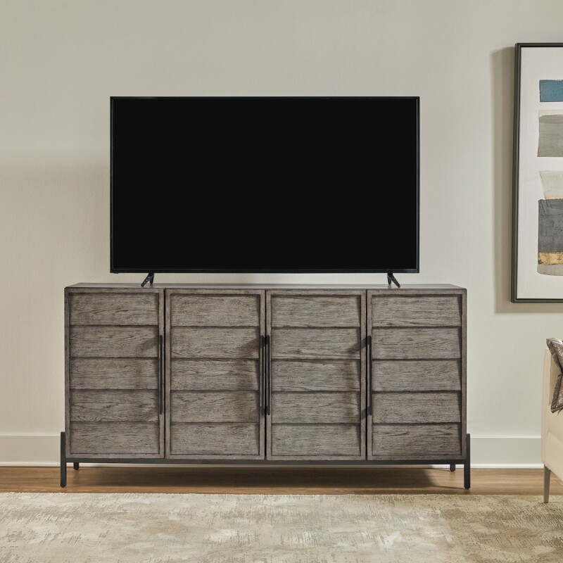 Pelicans Buff 74 Inch Accent TV Console 414TV74