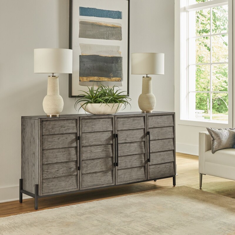 Pelicans Buff 74 Inch Accent TV Console 414TV74