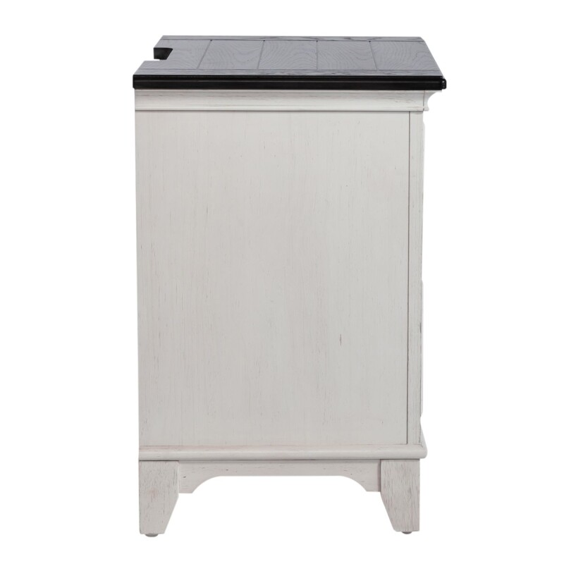 Allyson Park 2 Drawer Night Stand w/ Charging Station 417BR60