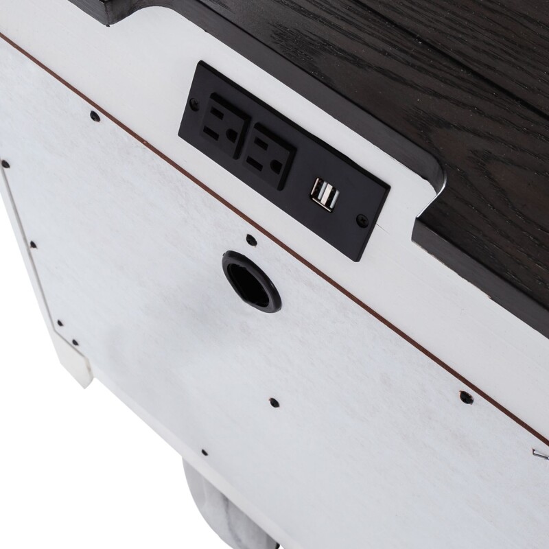 Allyson Park 2 Drawer Night Stand w/ Charging Station 417BR60