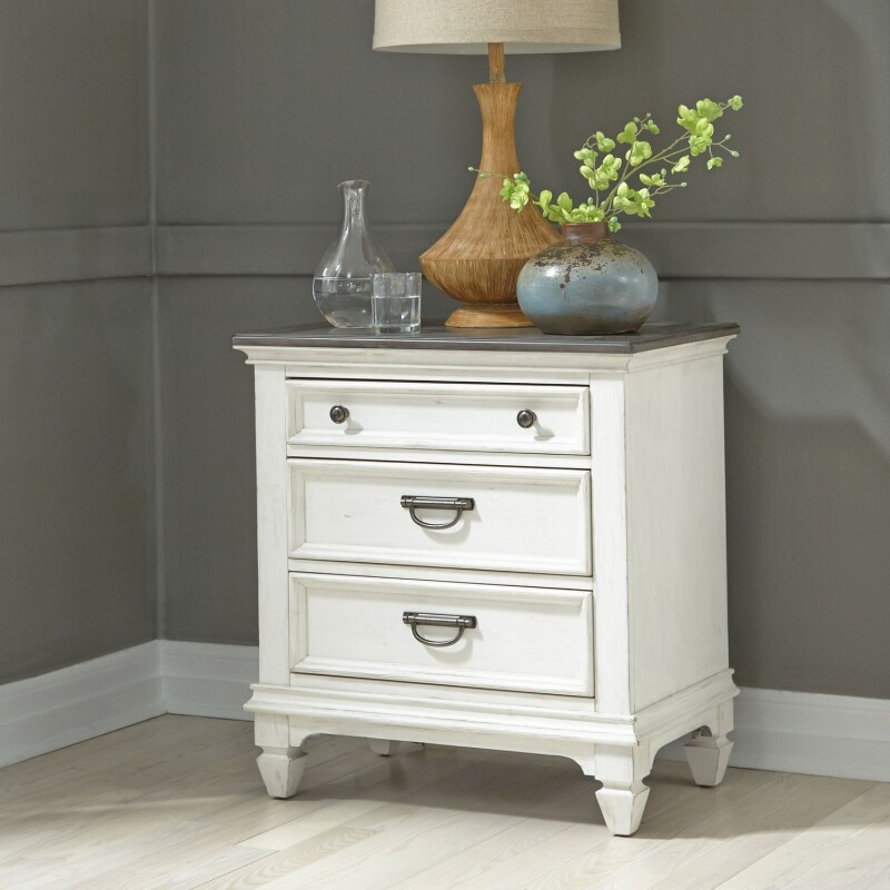 Allyson Park King California Panel Bed, Dresser & Mirror, Chest, Night Stand 417BRCPBDMCN