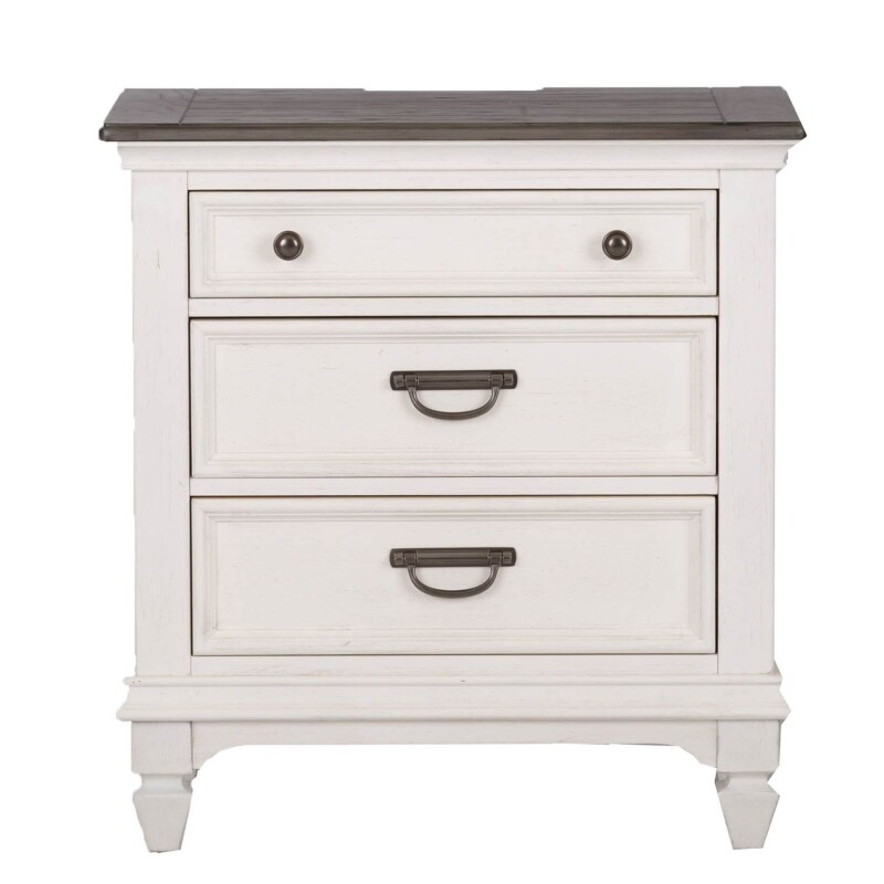 Allyson Park King California Panel Bed, Dresser & Mirror, Night Stand 417BRCPBDMN