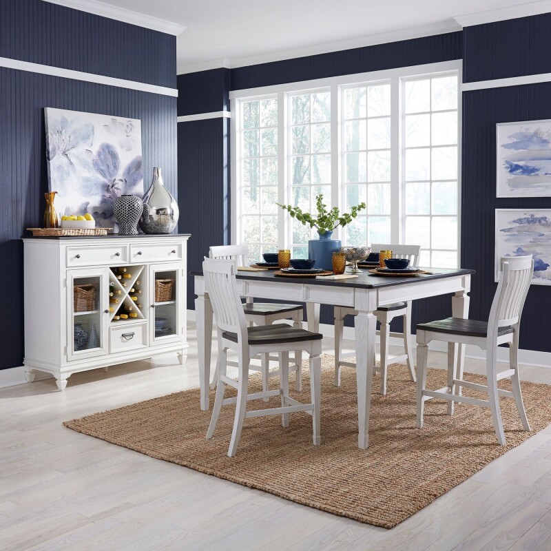 Allyson Park 5 Piece Gathering Table Set 417DR5GTS