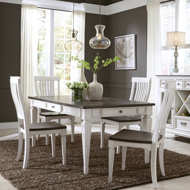 Allyson Park 5 Piece Rectangular Table Set 417DR5RLS