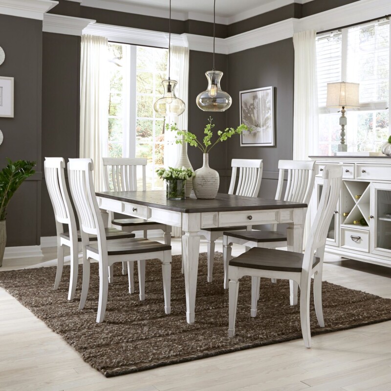 Allyson Park 7 Piece Rectangular Table Set 417DR7RLS