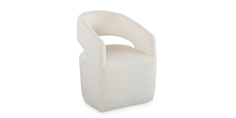 Aries Upholstered Dining Chair with Casters 4200B680