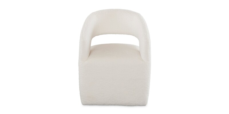 Aries Upholstered Dining Chair with Casters 4200B680
