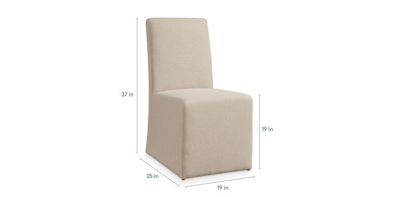 Cameron Upholstered Dining Chair with Casters 4200B683