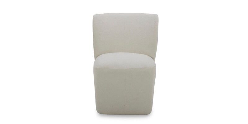 Reed Upholstered Dining Chair with Casters 4200B684