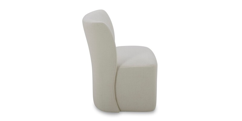 Reed Upholstered Dining Chair with Casters 4200B684