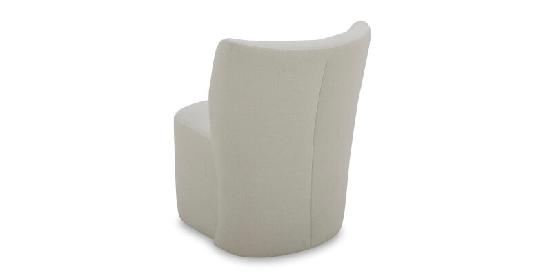 Reed Upholstered Dining Chair with Casters 4200B684