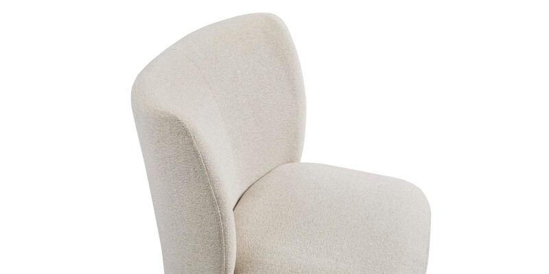 Reed Upholstered Dining Chair with Casters 4200B684