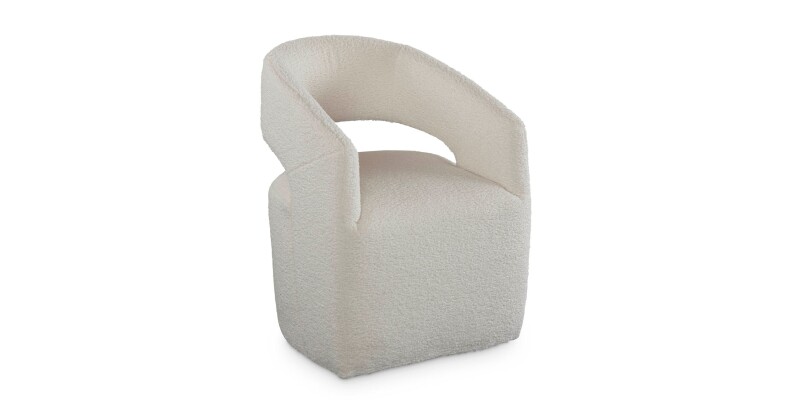 Aries Upholstered Dining Chair with Casters 4200G680