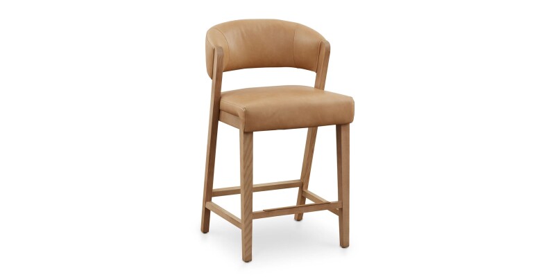 Asher Upholstered Faux Leather Counter Stool 42010687NCT