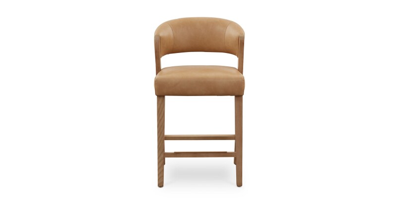 Asher Upholstered Faux Leather Counter Stool 42010687NCT
