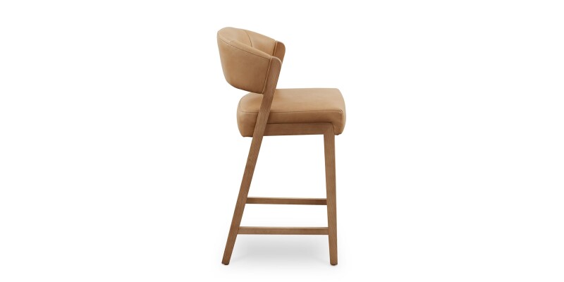 Asher Upholstered Faux Leather Counter Stool 42010687NCT