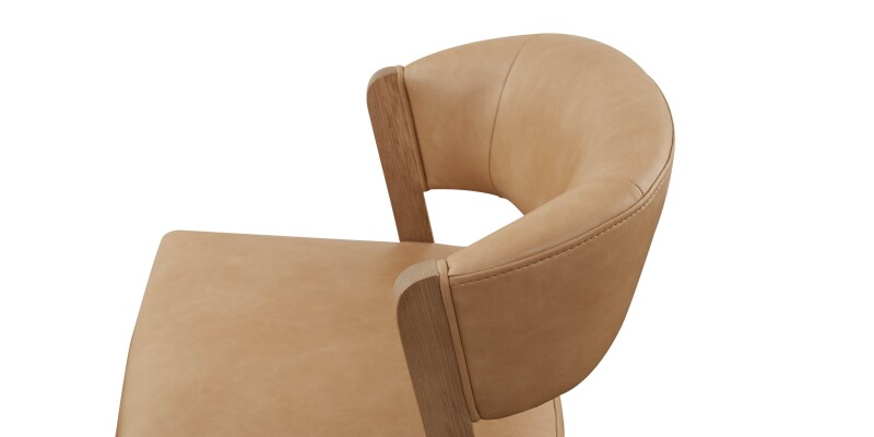 Asher Upholstered Faux Leather Counter Stool 42010687NCT