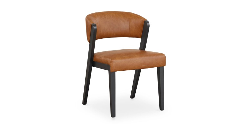Asher Upholstered Faux Leather Dining Chair 42011682BCC