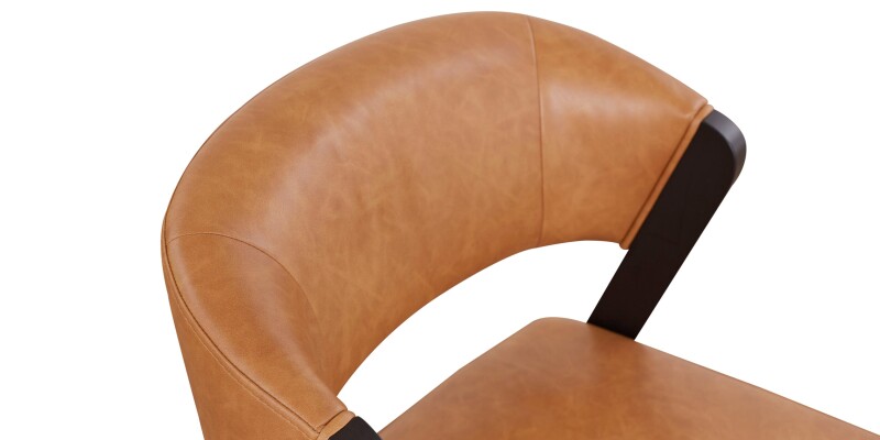 Asher Upholstered Faux Leather Dining Chair 42011682BCC