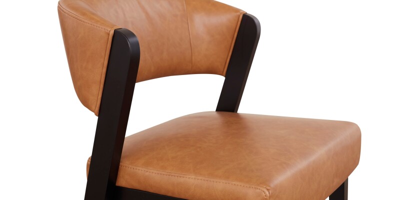 Asher Upholstered Faux Leather Dining Chair 42011682BCC