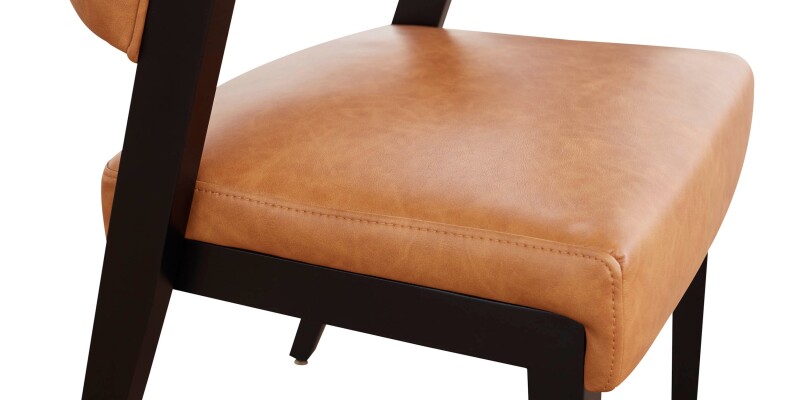 Asher Upholstered Faux Leather Dining Chair 42011682BCC