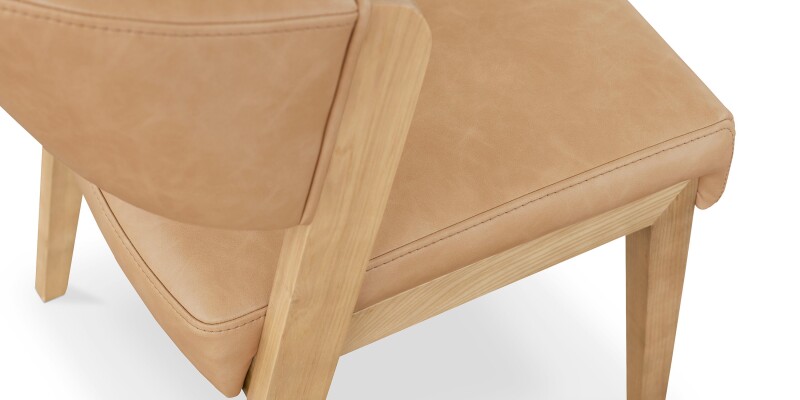 Asher Upholstered Faux Leather Dining Chair 42011682NCT