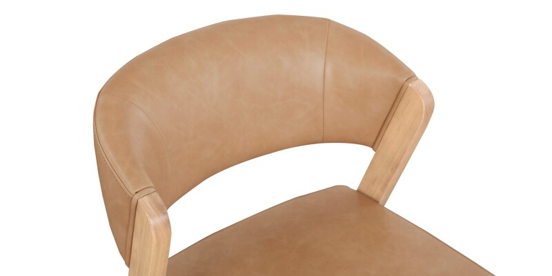 Asher Upholstered Faux Leather Dining Chair 42011682NCT