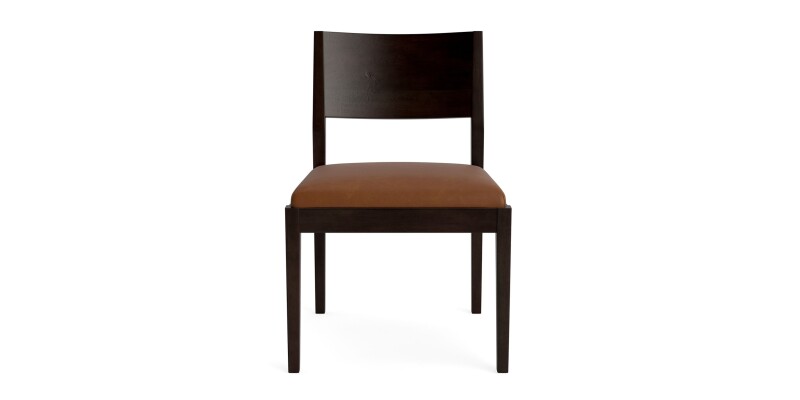 Myers Dining Chair with Leather Upholstered Seat 42262655L55