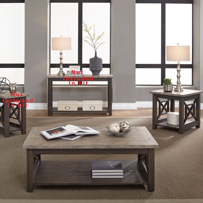 Heatherbrook 3 Piece Set (1-Cocktail 2-End Tables) 422OT3PCS