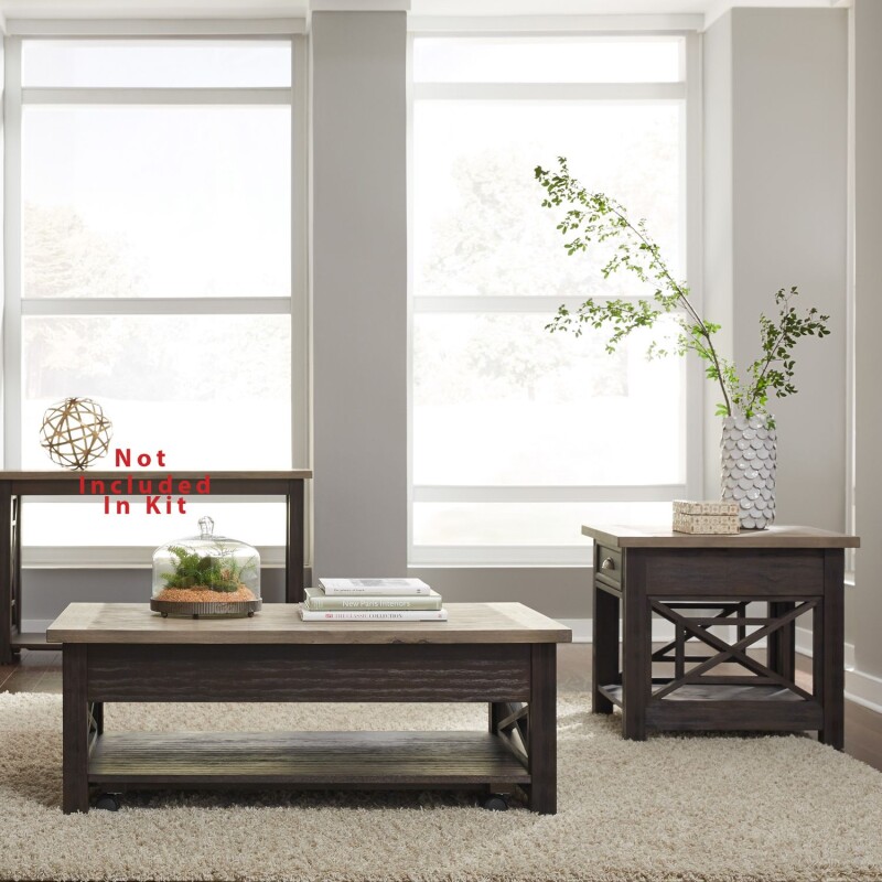Heatherbrook Opt 3 Piece Set (1-Cocktail 2-End Tables) 422OTO3PCS