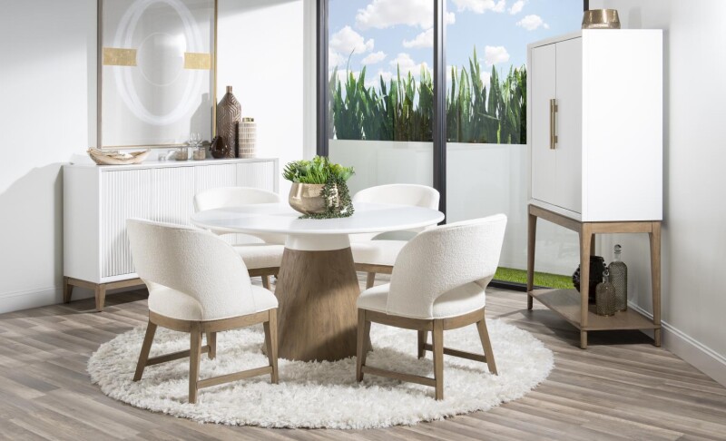 4230 Melrose DR Complete Round Dining Table 4230520K
