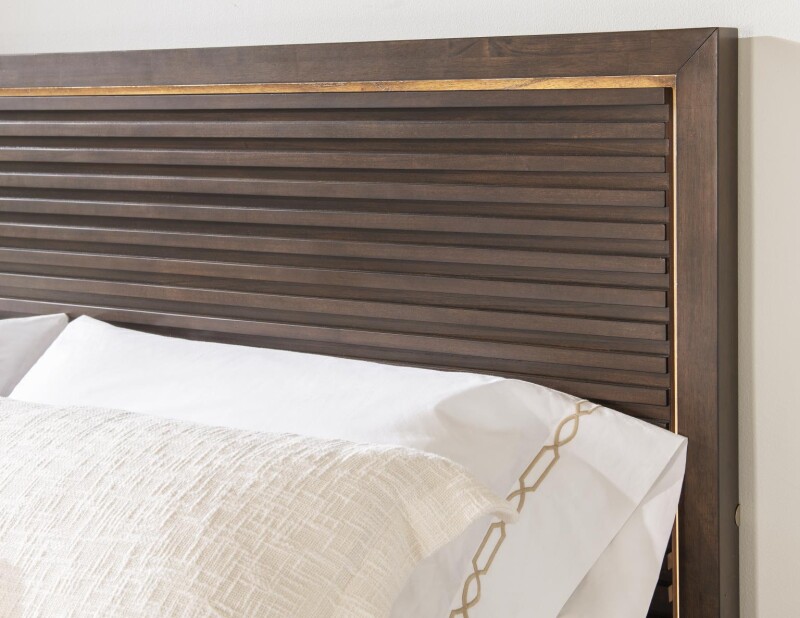 4290 Architect BR Complete Panel Bed W. 1 Side Storage King 6/6 42904109K