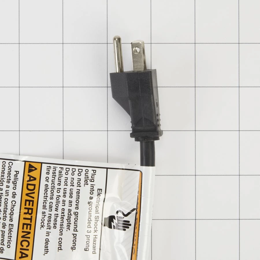 6' Dishwasher Power Cord 3 Wire, 13 Amp, Straight Plug 4317824