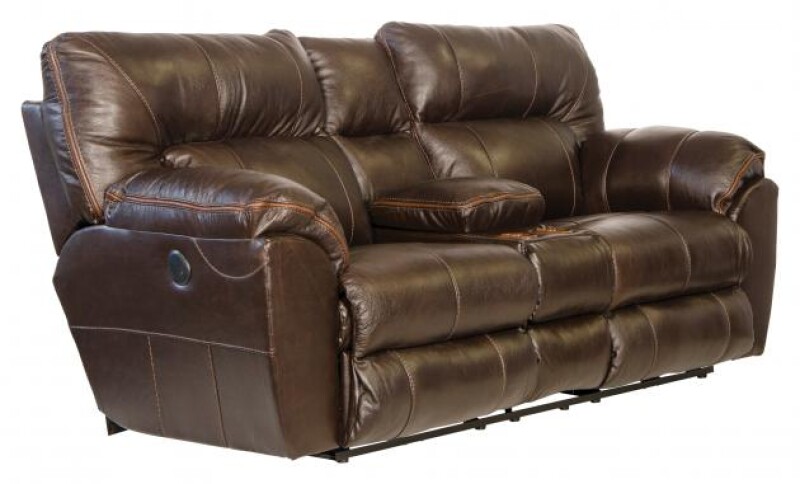 Lay Flat Reclining Console Loveseat 4349