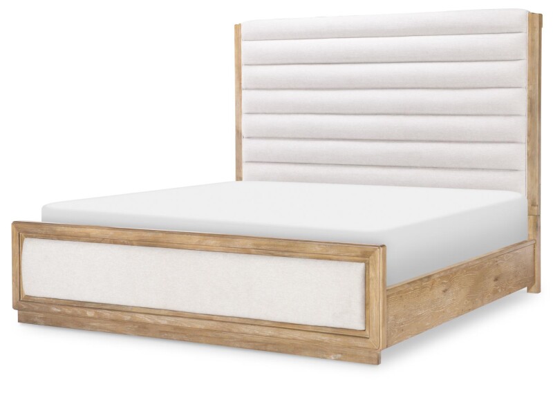 Complete Queen Channeled Uphostered Panel Bed 5/0 43804205K