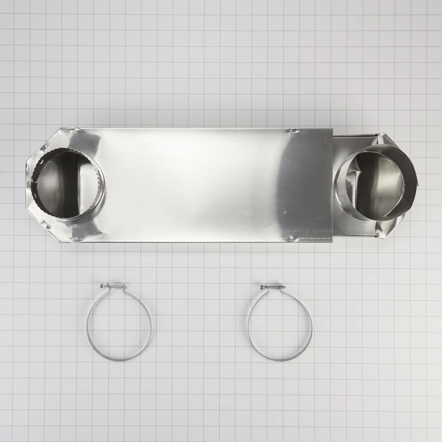 18"-29" Dryer Telescoping Vent Periscope for 2.5" clearance, with 1 male snap-lock fitting and draw-band collar 4396011RP