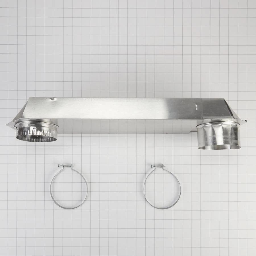 18"-29" Dryer Telescoping Vent Periscope for 2.5" clearance, with 1 male snap-lock fitting and draw-band collar 4396011RP