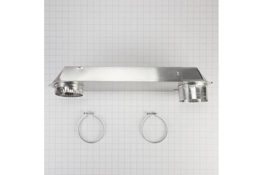 18"-29" Dryer Telescoping Vent Periscope for 2.5" clearance, with 1 male snap-lock fitting and draw-band collar 4396011RP