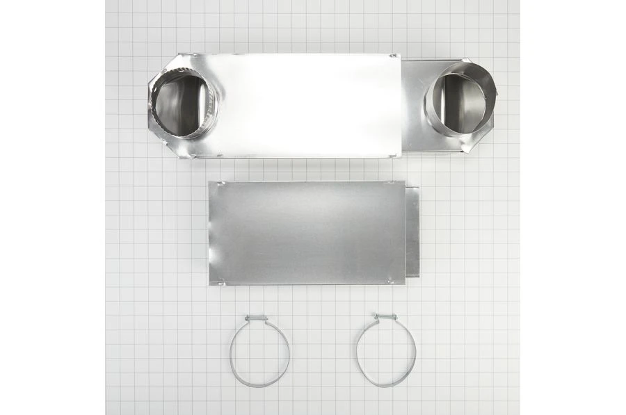 29"-50" Dryer Telescoping Vent Periscope for 2.5" clearance, with 1 male snap-lock fitting and 1 draw-band collar 4396014