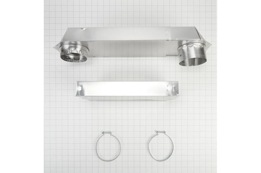 29"-50" Dryer Telescoping Vent Periscope for 2.5" clearance, with 1 male snap-lock fitting and 1 draw-band collar 4396014
