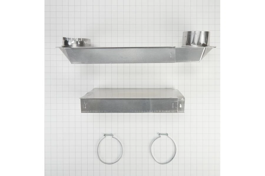 29"-50" Dryer Telescoping Vent Periscope for 2.5" clearance, with 1 male snap-lock fitting and 1 draw-band collar 4396014