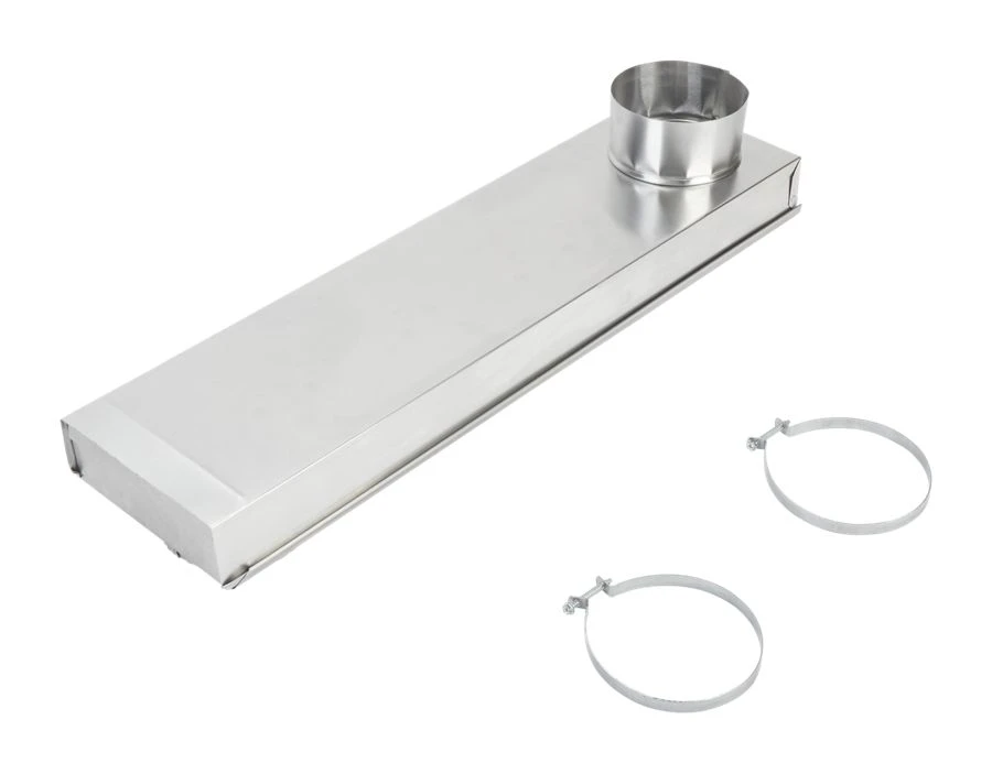 0"-18" Dryer Telescoping Vent Periscope for 2.5" clearance, with 1 male snap-lock fitting, draw-band collar & 2 clamps. 4396037RP