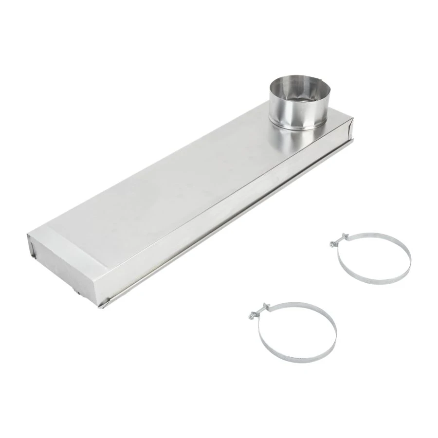 0"-18" Dryer Telescoping Vent Periscope for 2.5" clearance, with 1 male snap-lock fitting, draw-band collar & 2 clamps. 4396037RP