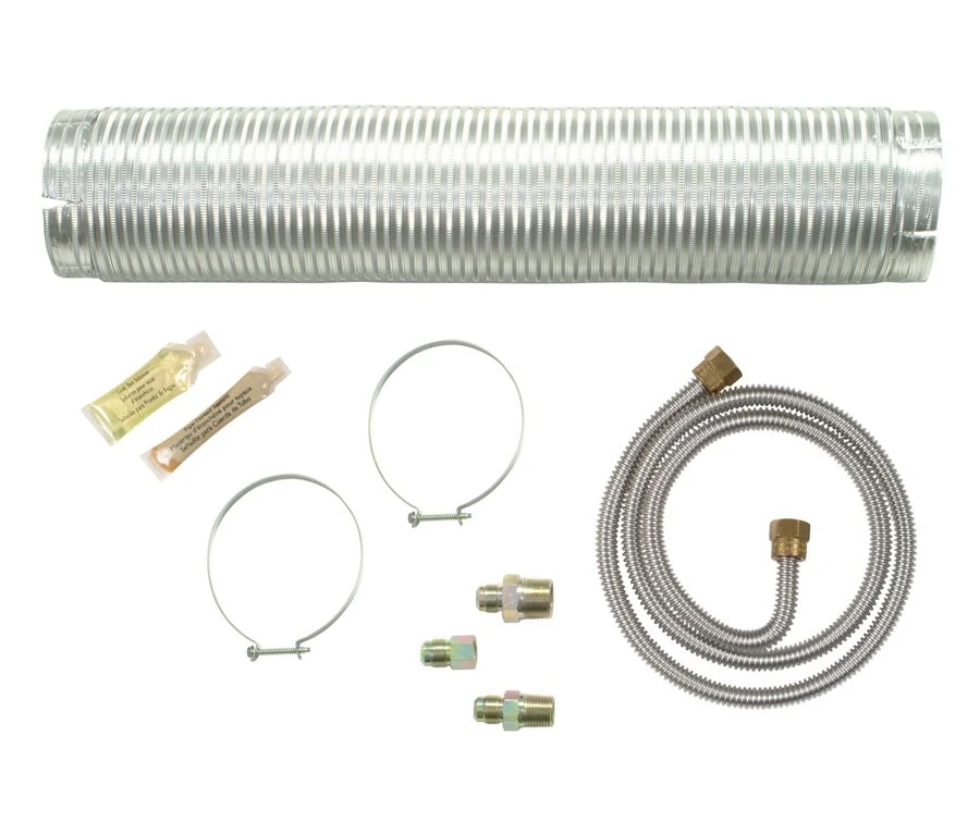 4' Gas Dryer Installation Kit with 8' metal vent and 2 clamps 4396652RB